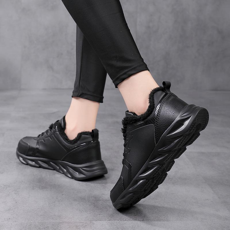 Winter Leather Velvet Warm Cotton Shoes Casual Outdoor Sports Shoes Cotton Shoes