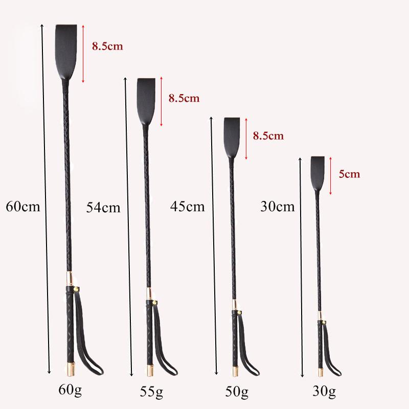 60/54/45/30CM PU Leather Spanking Paddle Long Whip Flirting BDSM Bondage Sex Toys For Woman Adults Role Play SM