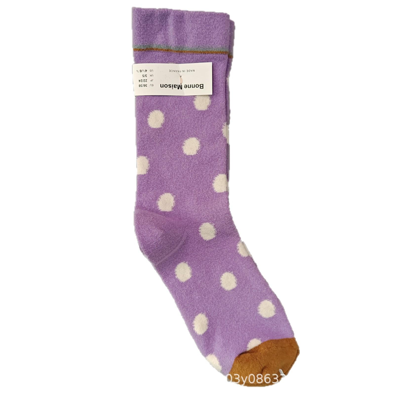 

French Niche BM Trendy Mid-Calf Women s Socks: Oil Painting Literary Color Series Color 31