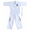 LanBuff Taekwondo Karate Set and Bottoms Sizes White Uniform, 100% Cotton, 3-Piece (Top + Belt), Unisex, (90-190cm), 170cm,