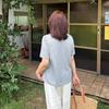 Vintage Silk Scarf Suspender Fake Two-piece Splicing T-shirt Summer New New Belly Cover and Thin Top 232806