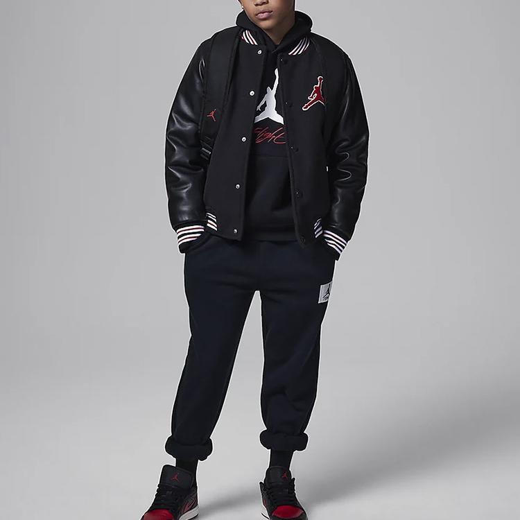 Jordan MJ Baseline Logo Printed Hoodie Kids Hoodies FV5827-010