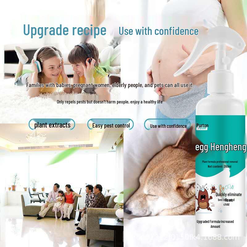 Pet Flea & Insect Repellent Spray for Cats & Dogs - Internal & External Treatment for Fleas, Lice, Ticks, and Roundworms - Home Use