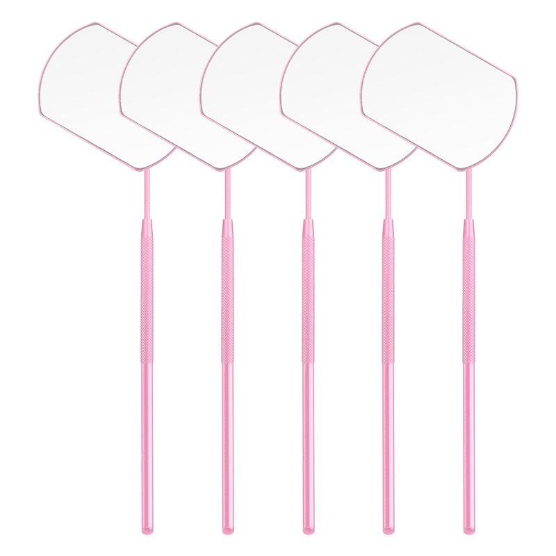 Portable Square Stainless Steel Eyelash Extension Inspection Mirror