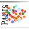 2-8mm Mixed Color Square Glass Crystal Beads for Handmade DIY Jewelry and Necklaces