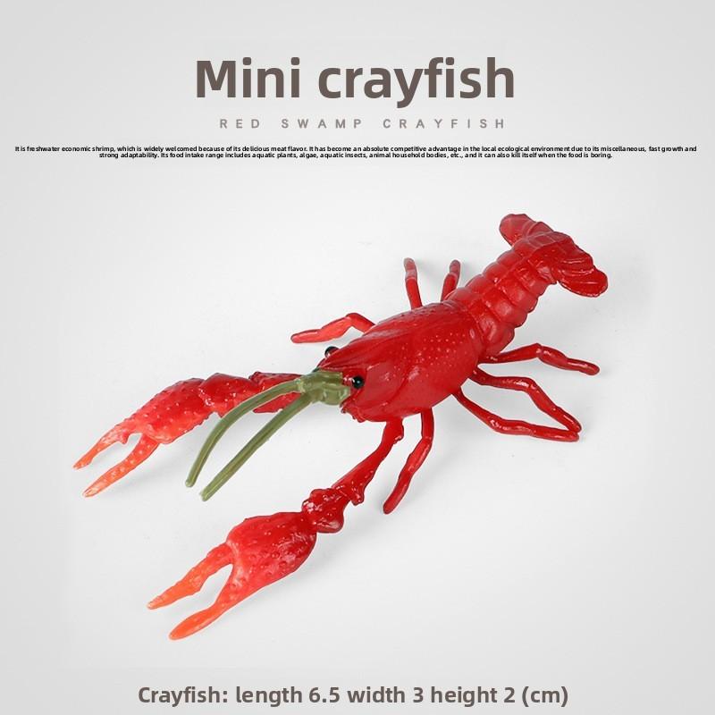 Animal Marine Model Plastic Red Claw Lobster Decor Toy For Kids Gift Learning
