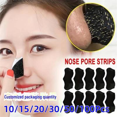 Bamboo Charcoal Blackhead Removal Nose Patch for Pore Shrinking and Acne Removal.