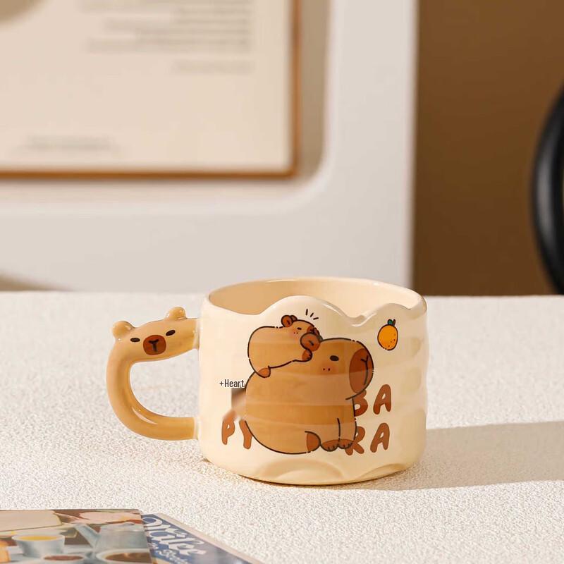 

Cute Cartoon Capybara Ceramic Mug
