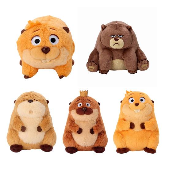 Small Plush Soft Toy Cute Cartoon Beaver Doll Stuffed Animal Toy Birthday Gift for Kids Movie Fans Friends Family
