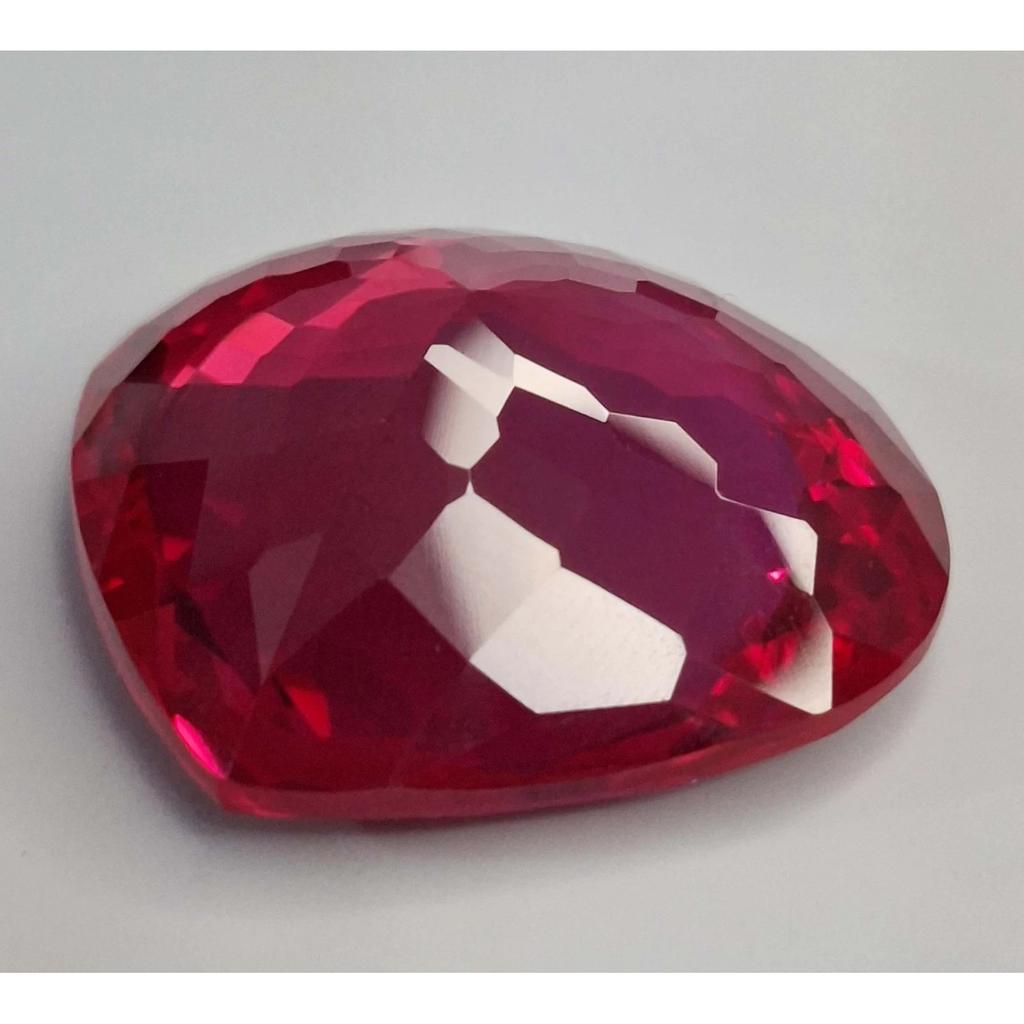 Certified Natural Red Ruby Mozambique Pear Cut 80-82 Ct Beautiful Gemstone