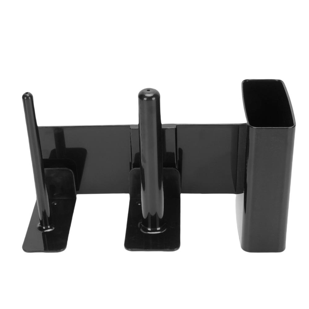 ABS Cup Dispenser Black Side Mounted Rack Durable Straw Organizer Slushie Machine