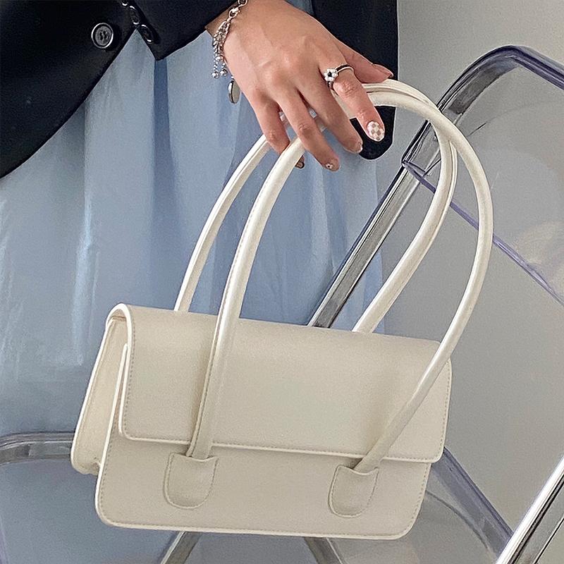 

IELGY Нишевый дизайн, модная кожаная сумка-мессенджер с маслом и воском, высококачественная портативная сумка белый