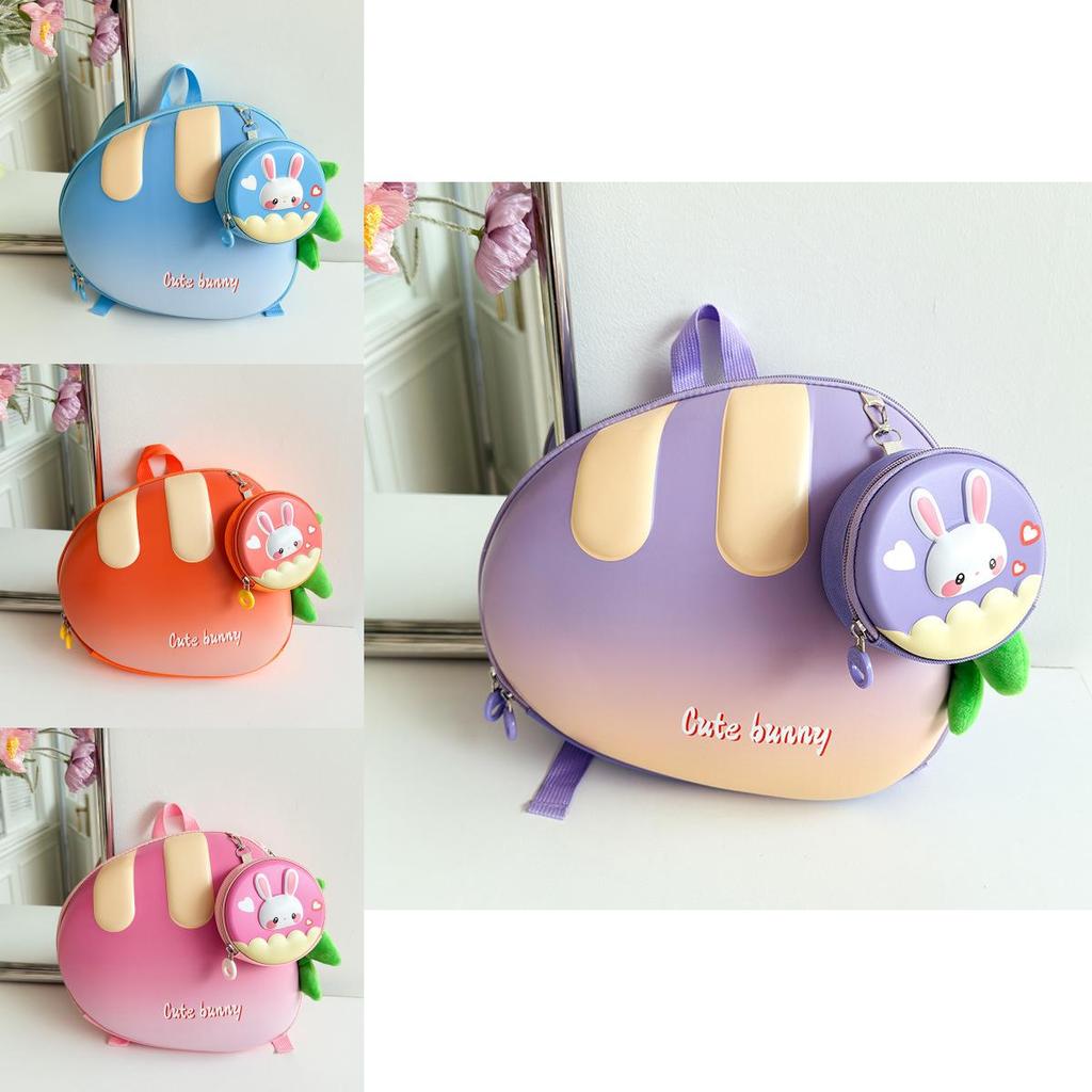 Joyful Eye-catching Carrot Design Kids Backpack For School With Breathable Oxford Material Playful Style