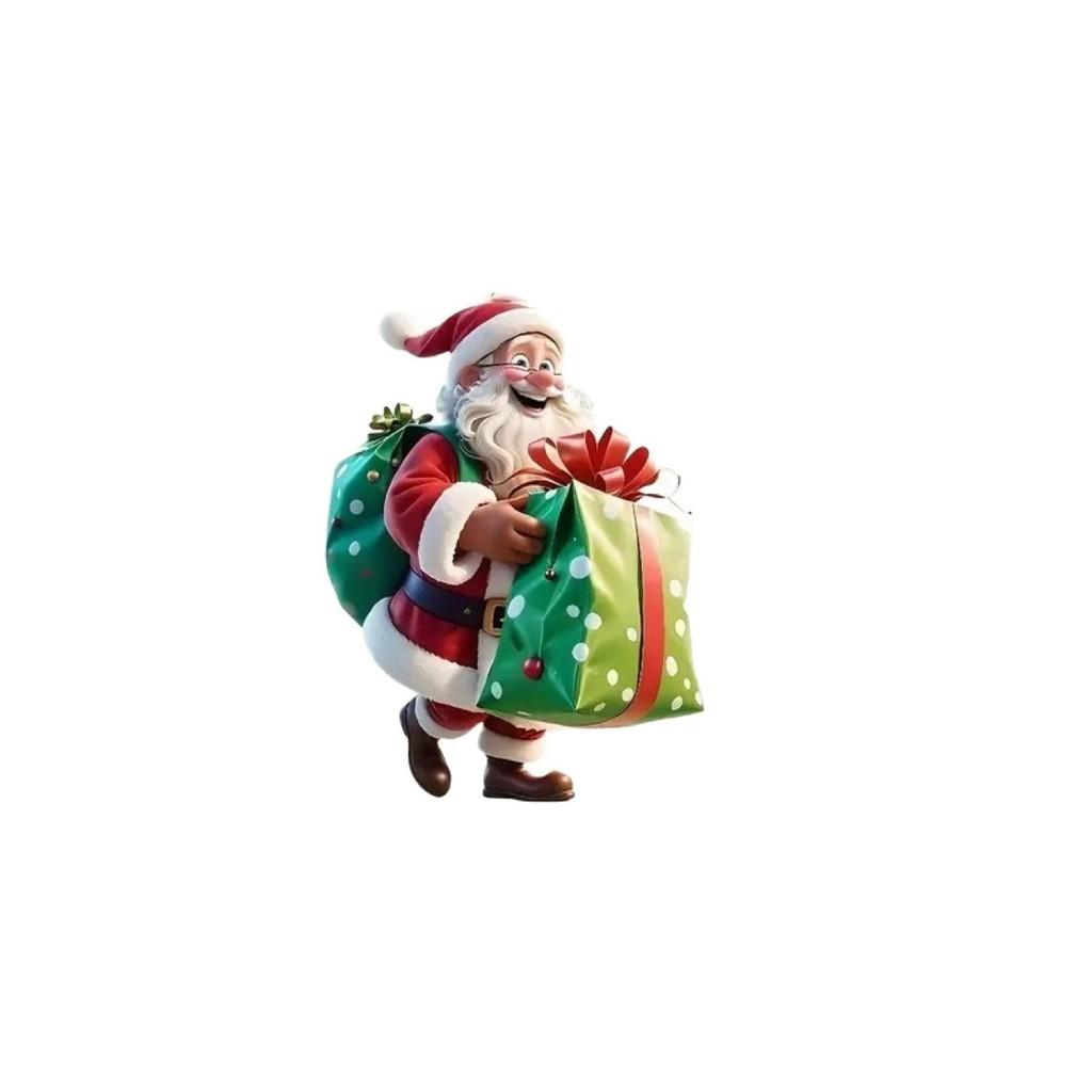 Acrylic Santa Festive Car Accessory Holiday Theme Vehicle Pendant Decoration