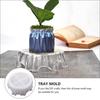 Lace Round Fruit Plate Silicone Mold DIY Epoxy Resin Large Storage Bowl Tray Container Creative Ornament Tray Mould