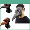 Snygg Långnäsad Pestsotare Mask Tillverkad Av Giftfri Konstläder För Halloween