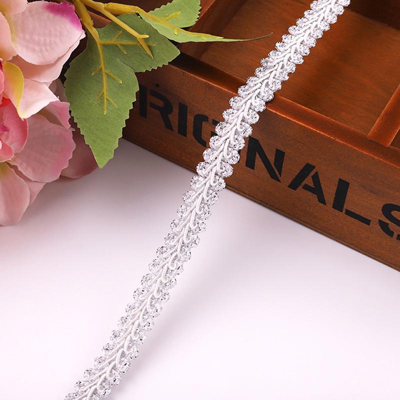 40 Yards Braided Lace Wedding Decoration Fabric Curve Lace Trim Ribbon DIY Craft Sewing Accessories Centipede Lace Wholesale