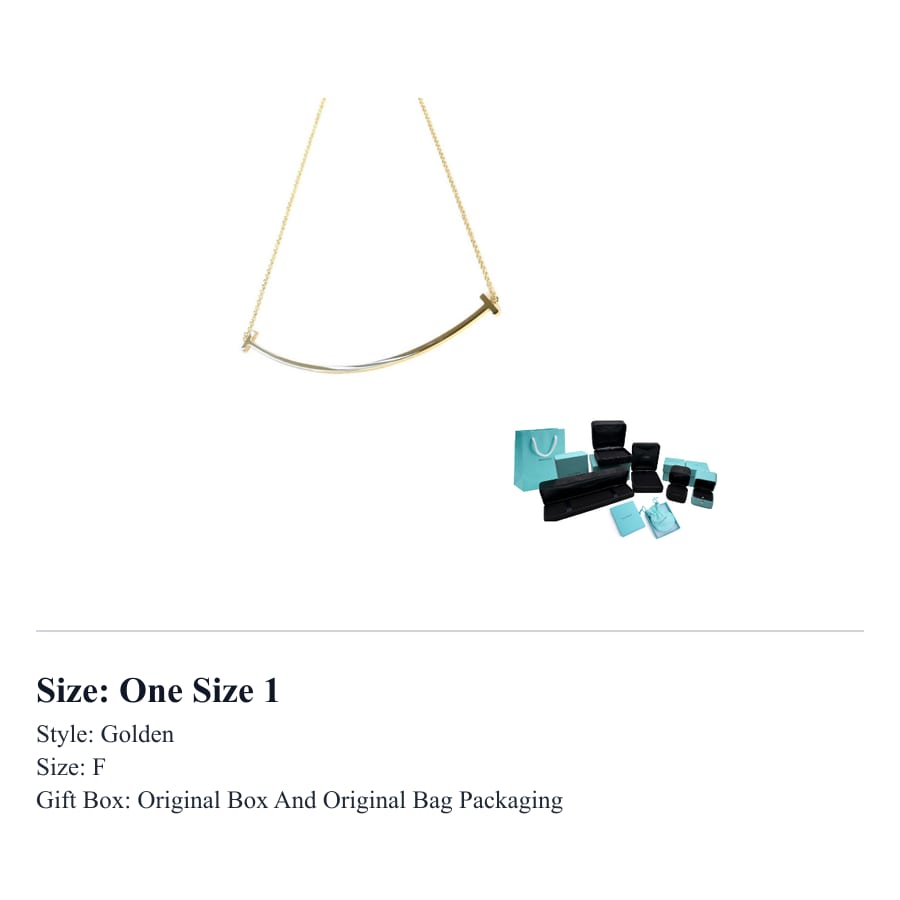 TIFFANY & CO. T 18K Gold Necklaces Women's Gold 40487182