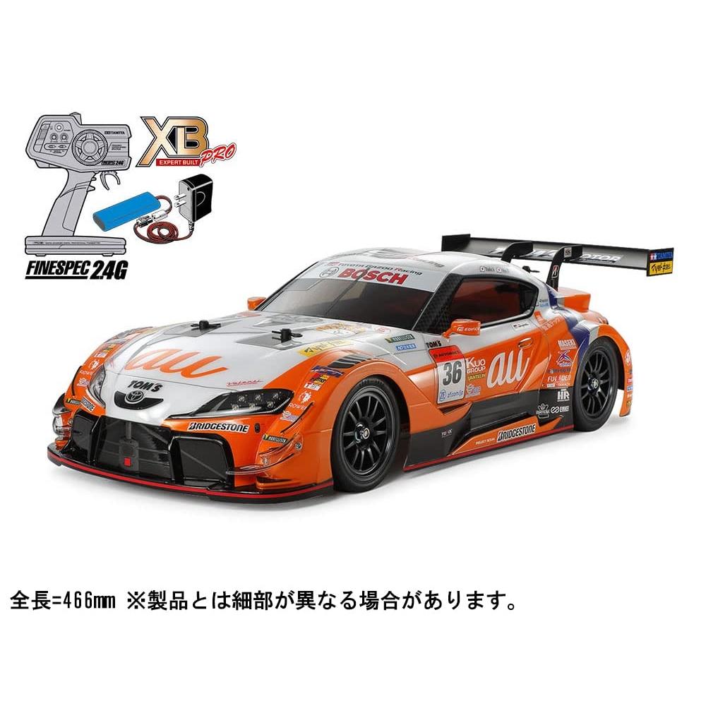 Tamiya 110 XB Series No.234 au TOMS GR Supra (TT-02 chassis) Lakkert komplett modell med radio 57934