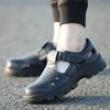 Labor Protection Shoes Men's Summer Steel Wrap Toe Anti-impact Anti-puncture Anti-odor Breathable Sandals Site Work Shoes Wear-resistant Light