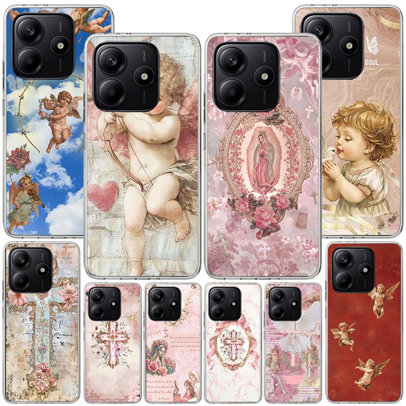 Bible Angel Phone Case For Xiaomi Redmi Note 15 14 13 12S 12 11 Pro Plus 14S 11S 11E 10 10S 11T 5G Personalized Cover Redmi Note