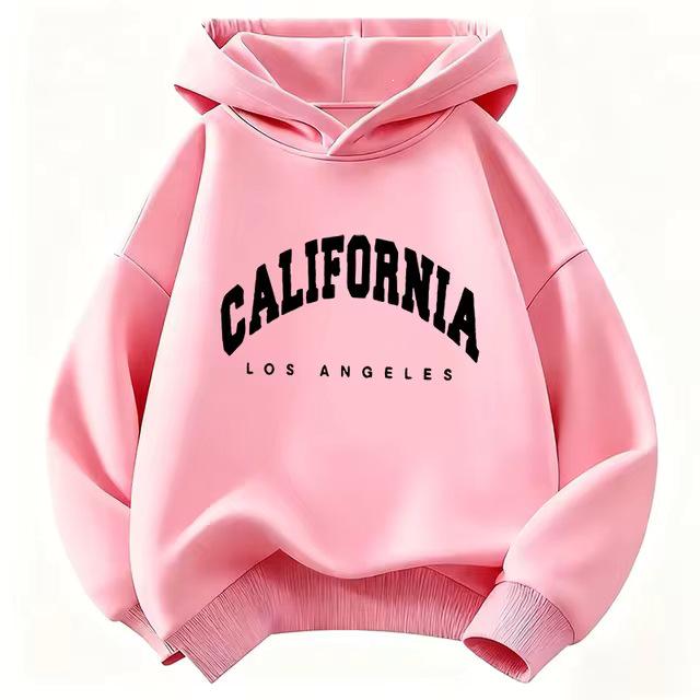 Los Angeles Katzenprint Sweatshirt für Kinder - Modischer Unisex Hoodie für Jungen und Mädchen