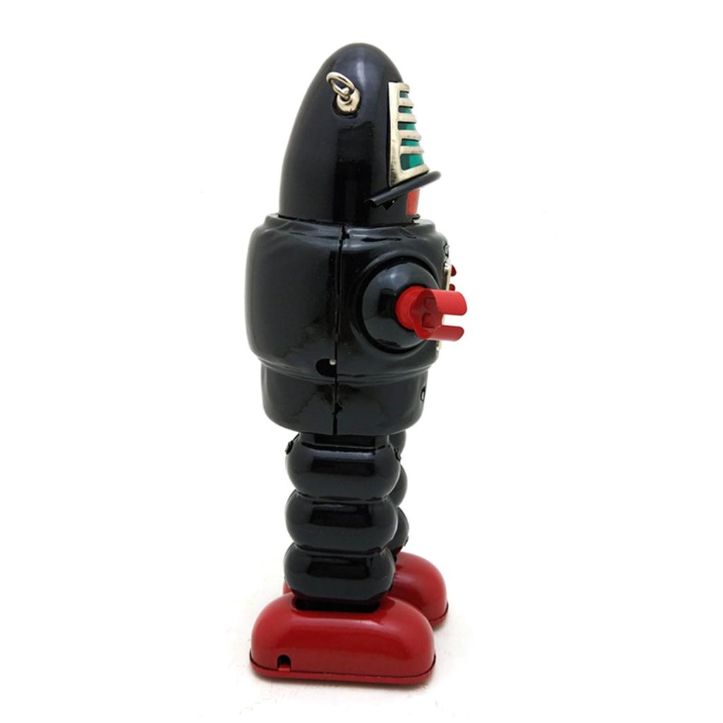 9’’ Mechanical Planet Robot Clockwork Toy Windup Tin Toy Kid Education Gift Child Fine Motor Skill Toy Retro Home Decors
