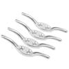2 Pcs Flagpole Cleat Hook Stainless Steel Rope Fixing Cleat Hook for Flagpole Small Boats