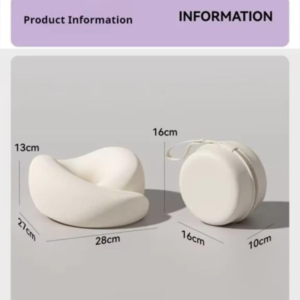 Slow Rebound U-Shaped Neck Pillow Adjustable Memory Foam Travel Neck Pillow Neck Support With Storage Bag Sleep Nap Pillows
