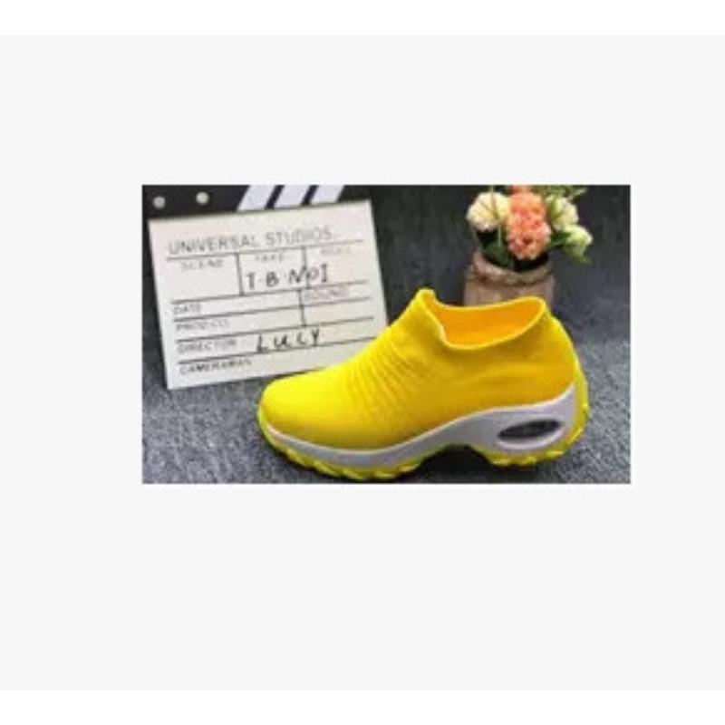 Large Size Outdoor Women'S Shoes Air Cushion Fly-Woven Sneakers Overalls Socks Shoes