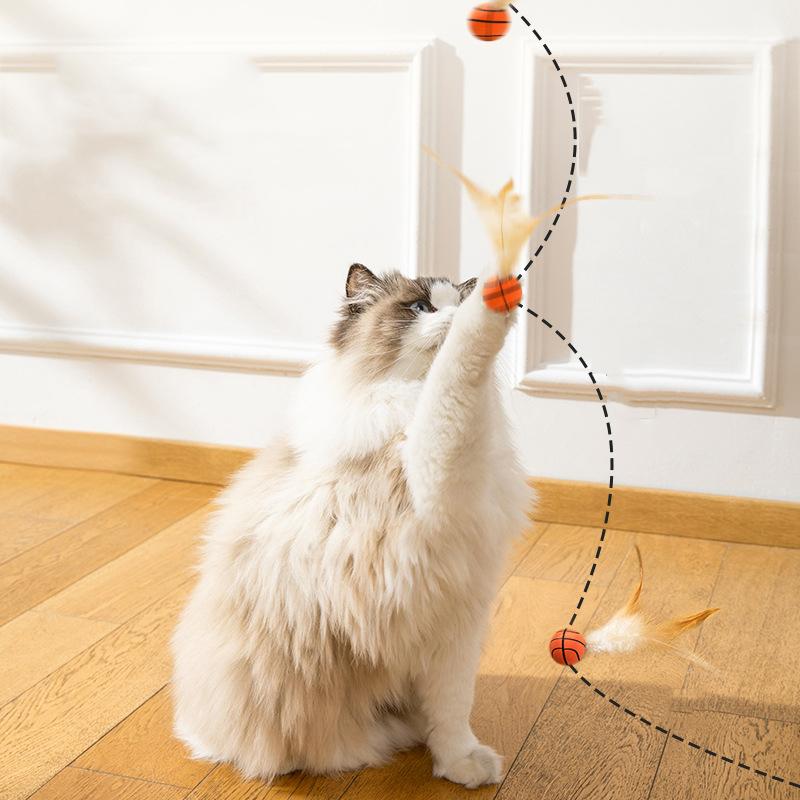 Cats Are Self-satisfied and Fun Elastic Balls, Feline Elastic, Grip, Bite, Sports Balls, Safety and Creative Cat Toys, Cat Suppl
