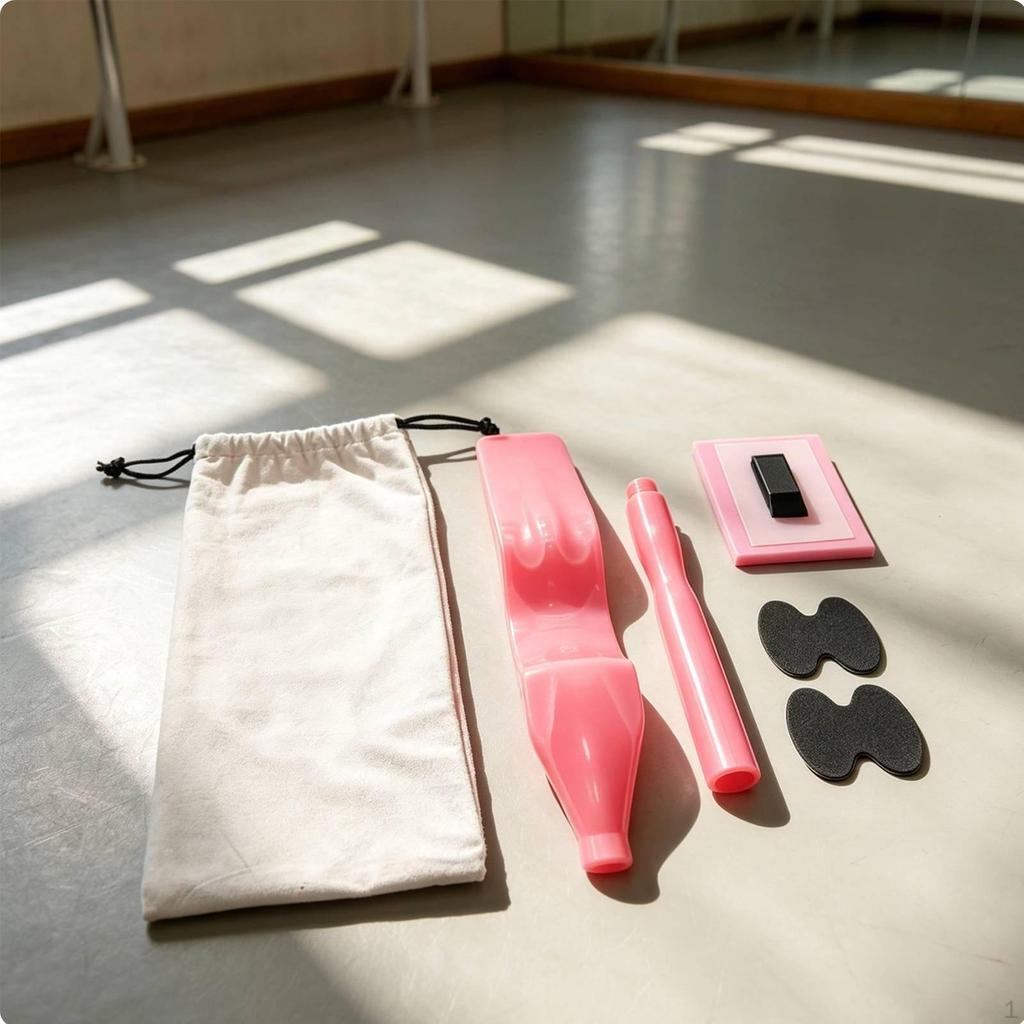 Ballet Foot Stretcher Portable Dance Instep Pointe Training Tool for Children, Gymnasts Pink