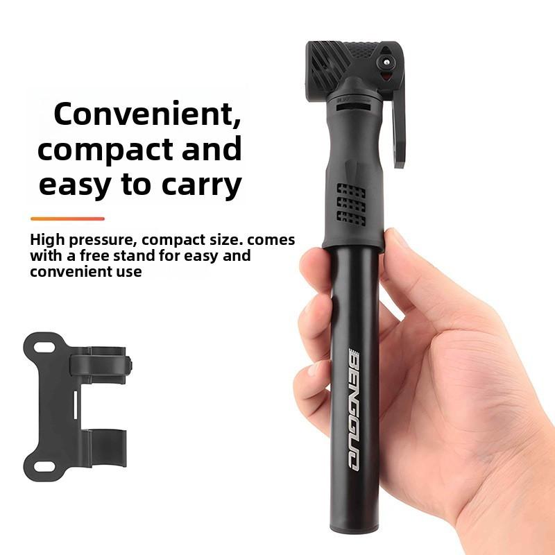 Aluminum Alloy Bicycle Pump With High Pressure Valve For Home And Sports Use