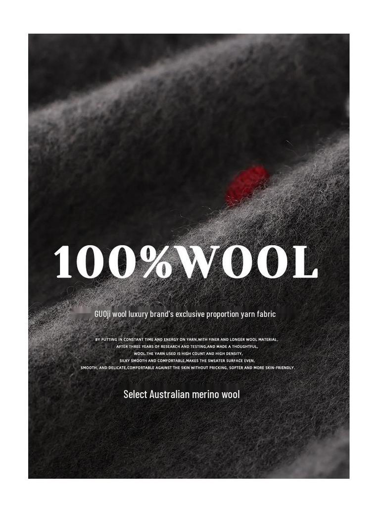 Women's 100% Pure Wool High Neck Sweater, Buttoned Cardigan, Loose Fit, Autumn/Winter Fashion.