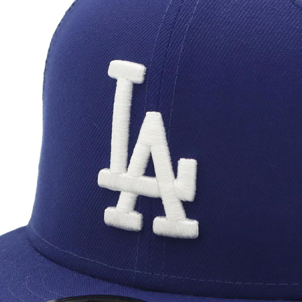 New Era 59FIFTY MLB LA Dark Royal Mesh 7 5950TR Los Dod Droy Size 25J Cap, 1/2 inch, White,
