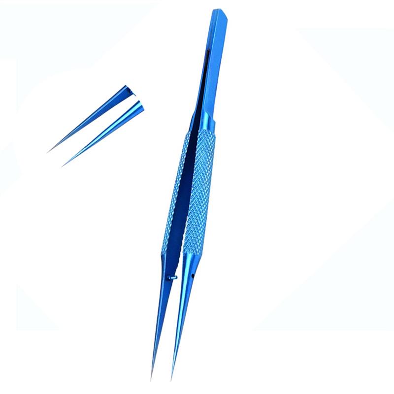 2025 Trend 2 PCS Maintenance Tool Of Titanium Alloy Tweezers Machine 0.15Mm Demagnetization Of Sharp-Pointed Straight Bending Tw