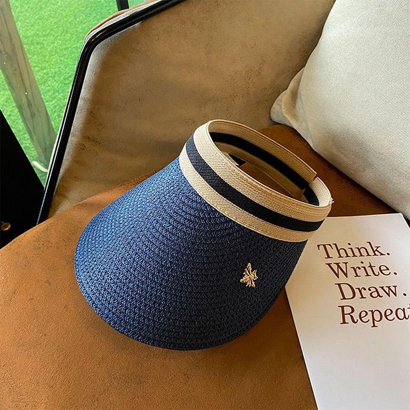 

Empty Top Big Brim Hat Travel Sunshade Sun Hat Cap Trendy Foldable Beach Cap