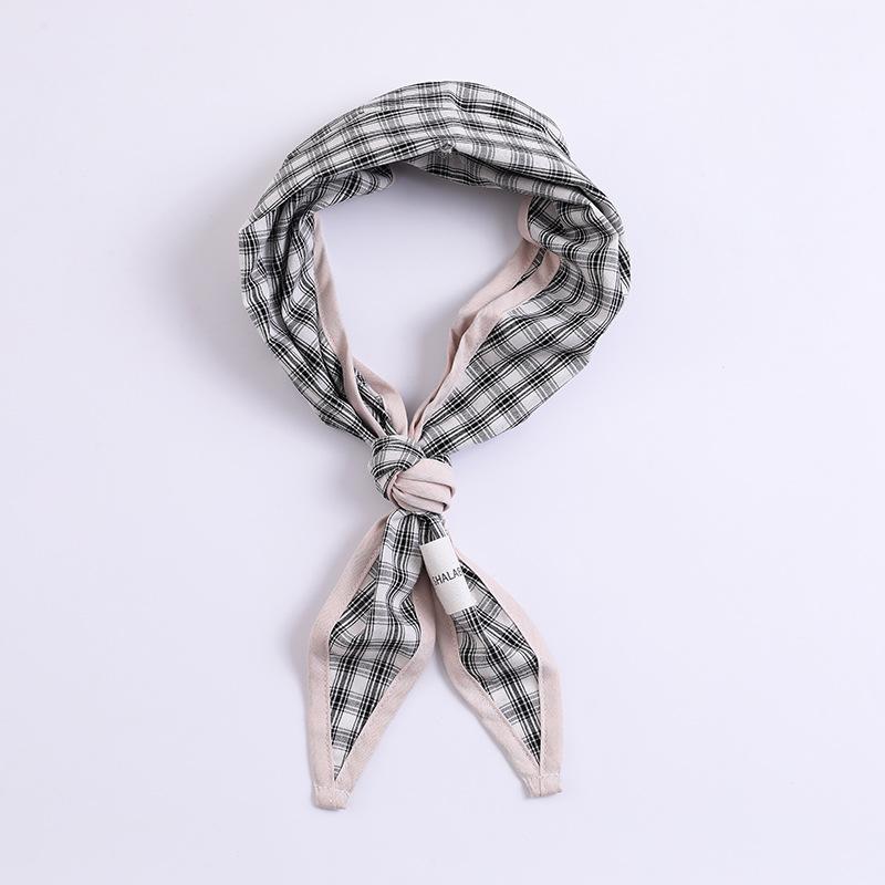 

Triangle scarf scarf women s spring and summer new decorative neck protector small scarf children s cute scarf small fresh plaid scarf