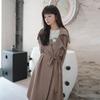 Designed Windbreaker Coat for Women, New Autumn Style, British Style Loose Mid-length Coat Is Popular This Year