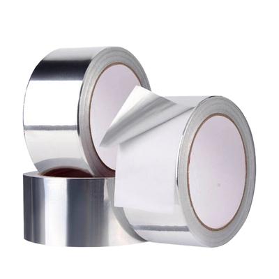 Duct Silver Aluminum Foil Acrylic Adhesive Tape White 50 Micron UV Stable RV Roof Seal Repair Single Sided Easy Tear Heavy Duty