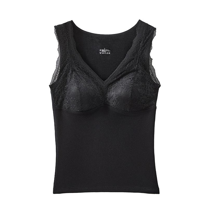 Ultra-Soft Velvet Lace Warm Vest for Autumn & Winter