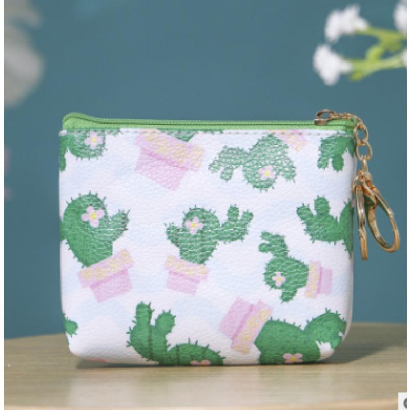 Cartoon Katze PU Leder Münztasche Reiner Reißverschluss Cartoon Süße Katze Münztasche Schlüsseltasche Geldtasche Damen Herren Geldbörse Kleine Brieftasche Kind