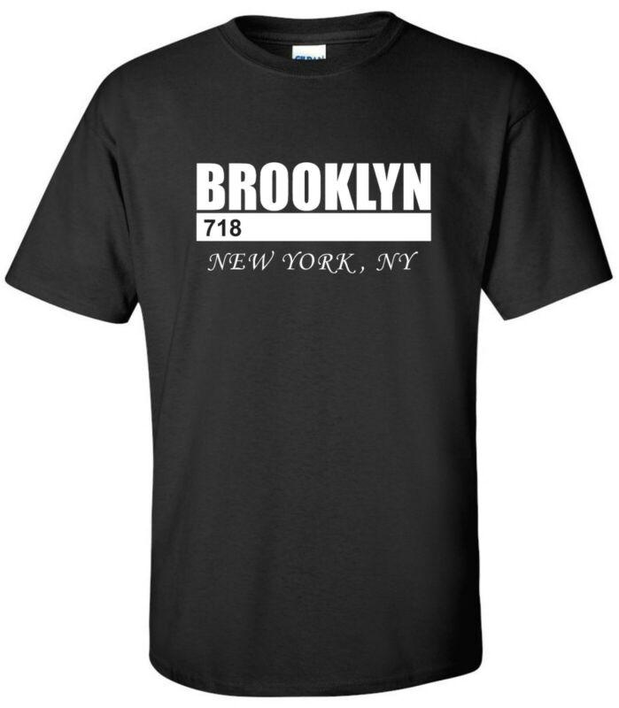 Buy Brooklyn TShirt 718 Nyc Tees York City Tee Soft TShirt Black