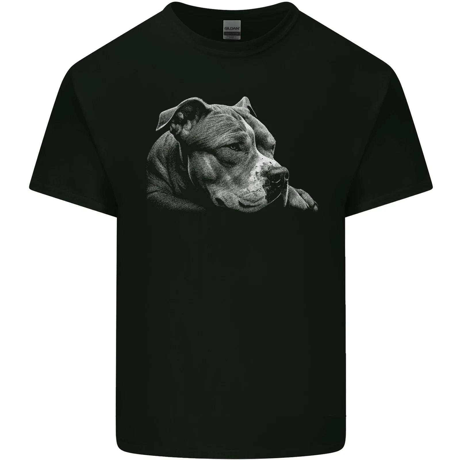 Resting Pitbull Dog Kids T-Shirt Childrens XL