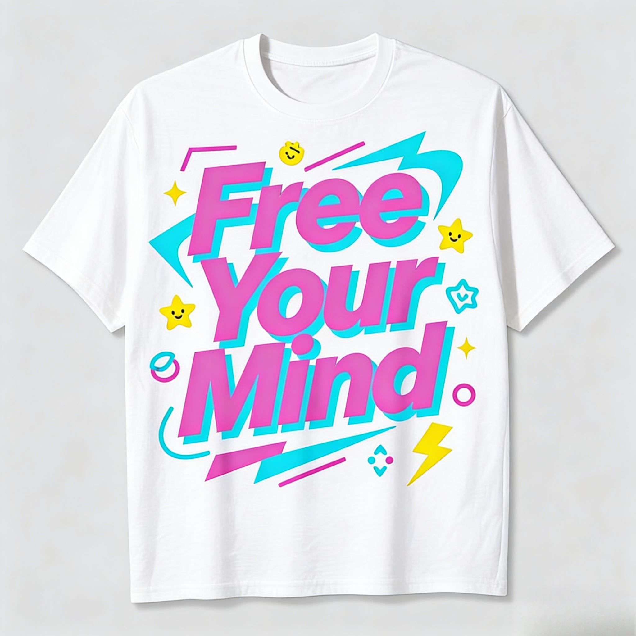 Free Your Mind Graphic Tshirt Unisex Pure Cotton Casual Japanese Style Graphic Streetwear Tshirt Graphic Tops S4XL 2026 S