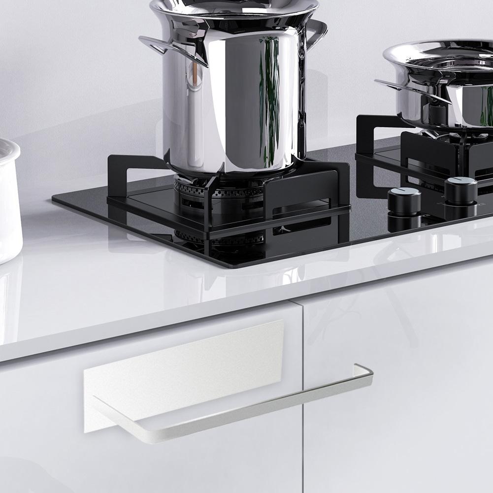 Magnetic Paper Towel Holder Toilet Paper Roll Holder Wall Mount Paper Towel Rack Punch Free Roll Paper Dispenser for RV Bathroom