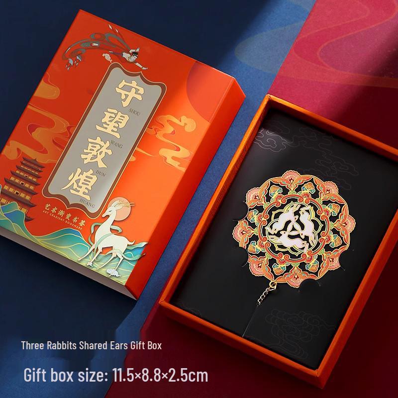 Dunhuang Classical Chinese Style Exquisite Metal Bookmark Gift Set
