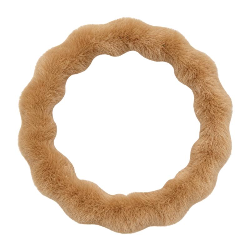 Premium Plüsch Lenkradbezug Für Winterliche Wärme Komfort Und Anti-Rutsch-Griffe Universell 38cm Durchmesser
