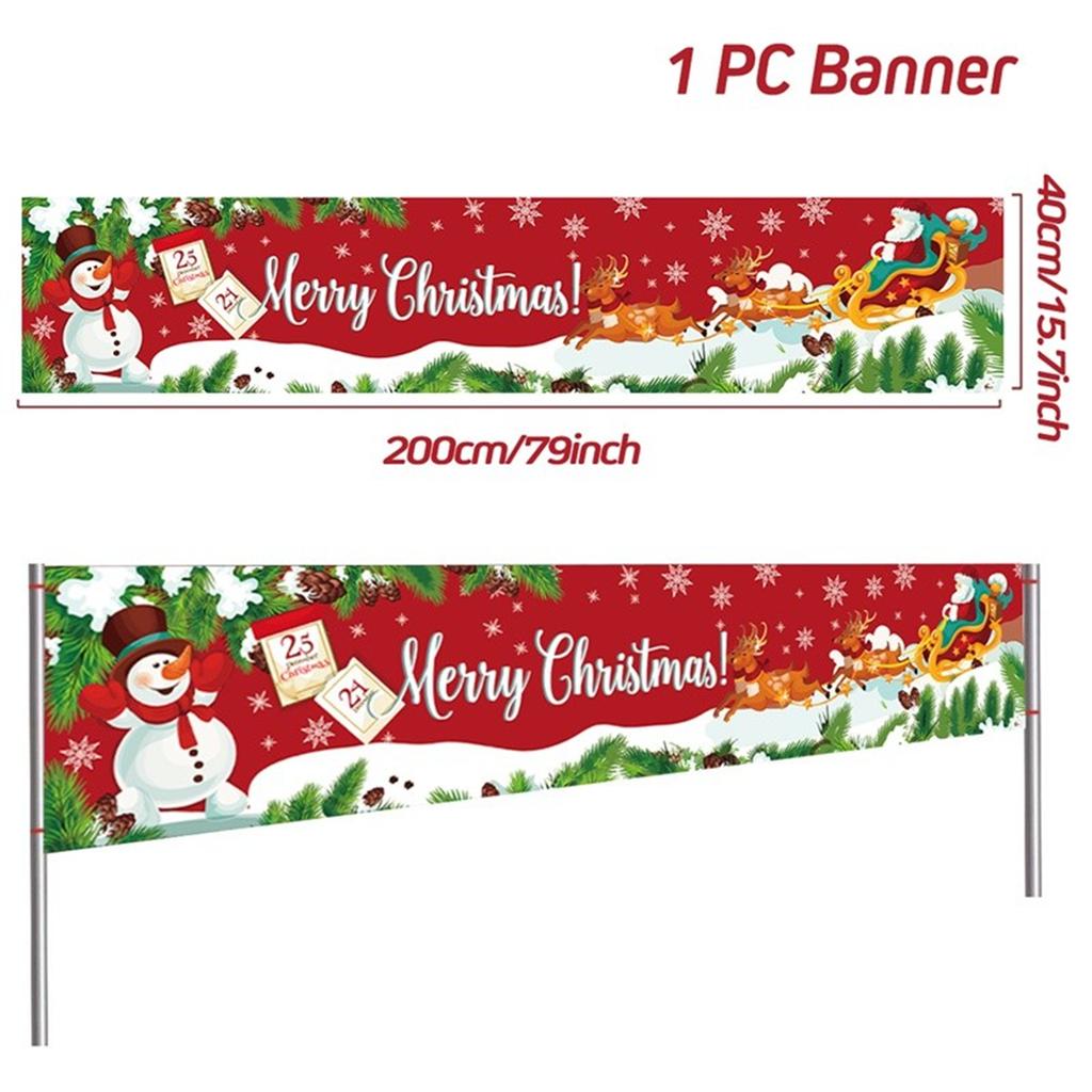 Merry Christmas Outdoor Banner Christmas Decoration for Home 2025 Xmas Ornament Navidad Natal Noel Kerst Gift Happy NewYear 2026