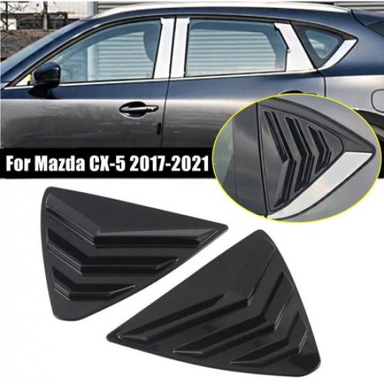 Глянцевая черная накладка на боковые жалюзи окон для Mazda CX-5 CX5 2017 года выпуска.